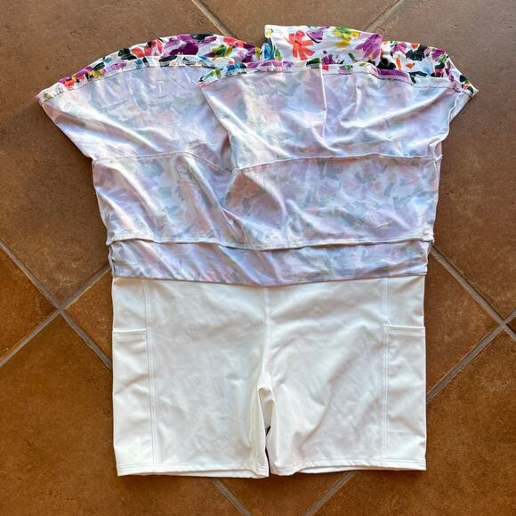 Dona Jo Athletic Skort w Floral Print and Ruffles for Golf, Netball size XL/3 - Picture 9 of 11
